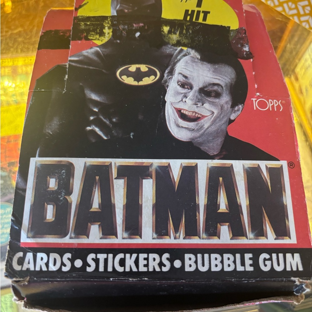 Batman Collectible Cards in box - 47 packs of these 1989 Topps Batman Movie.